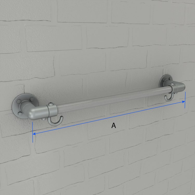 Clothing Rail and Hook Dimensions