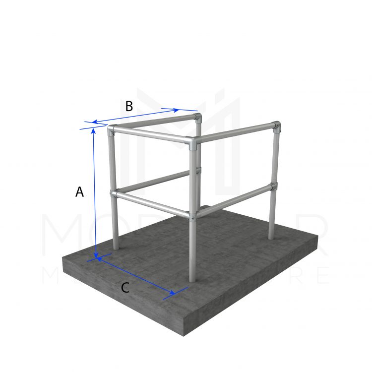 Column Protection 3 Sides Dimensions