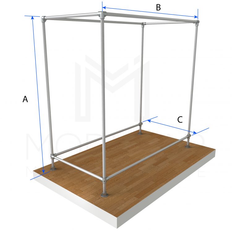 Free Standing Double Isle End Dimensions