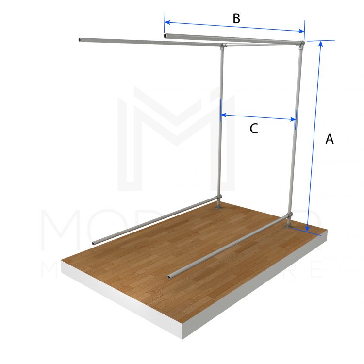 Free Standing Double Isle Ext Dimensions
